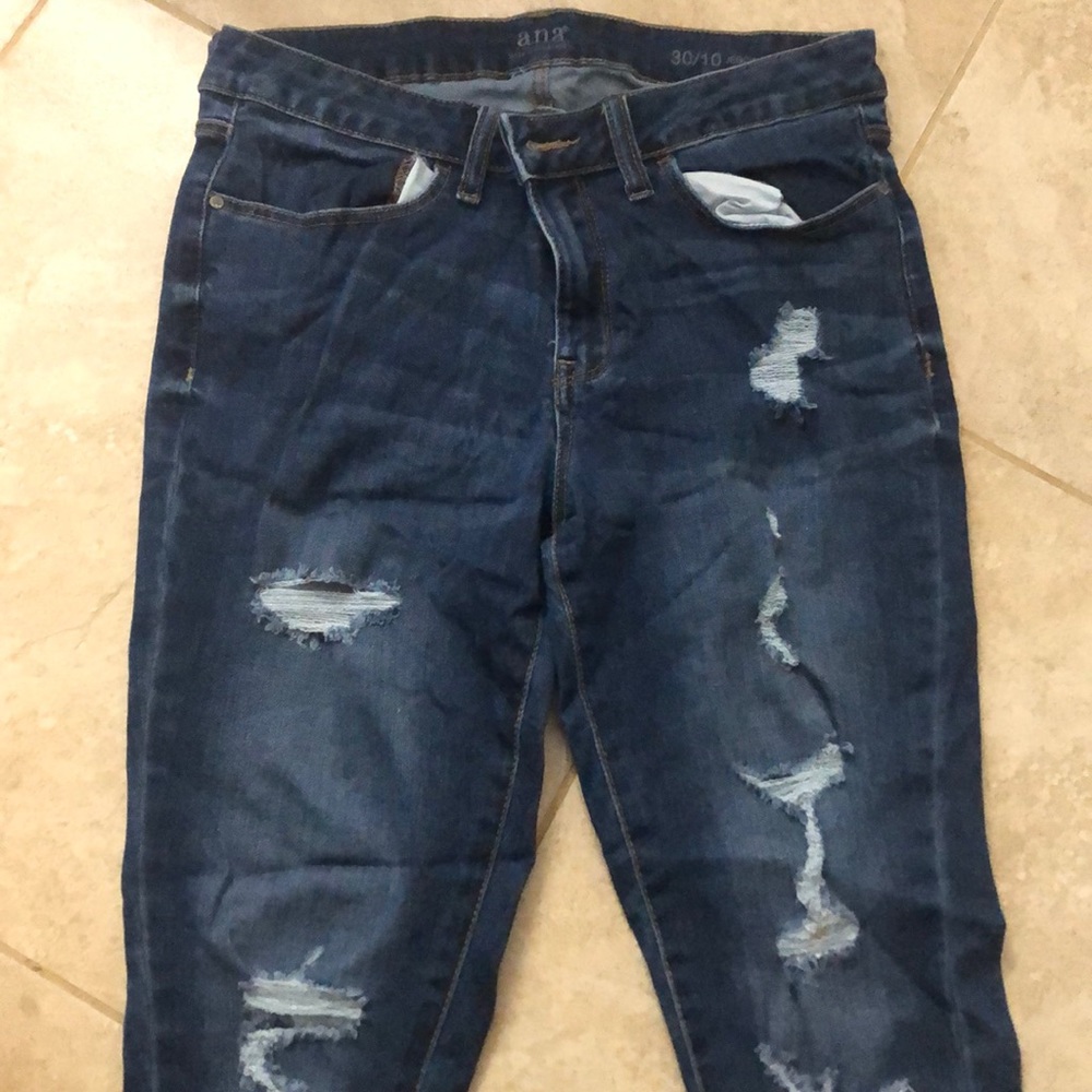 Distressed jeans
